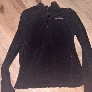 Black Gym half zip up